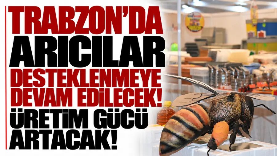 Trabzon'da arıcılar desteklenmeye devam edilecek! Üretim gücü artacak
