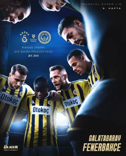 Fenerbahçe Spor Kulübü-Galatasaray Maçı 26 Ekim Pazartesi RAMS Park'ta
