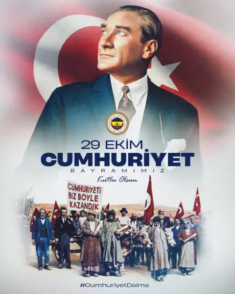 Fenerbahçe Spor Kulübü’nden 29 Ekim Cumhuriyet Bayramı mesajı