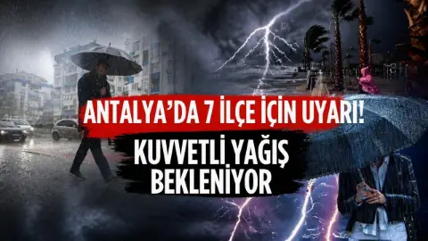 Güney Ege ve Antalya’da kuvvetli ve şiddetli yağış bekleniyor