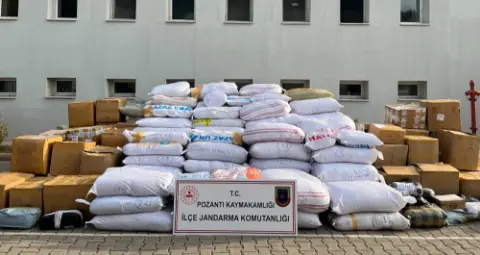 Adana'da 20 milyon TL değerinde kaçak tütün ele geçirildi
