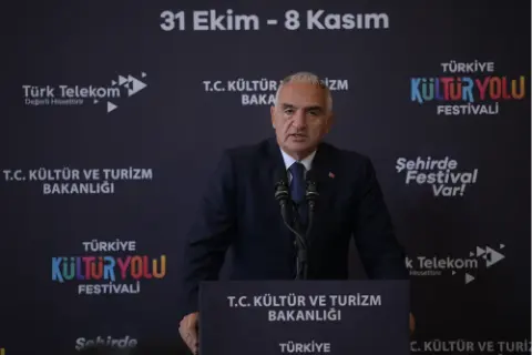 Kültür ve Turizm Bakanı Ersoy, Antalya Kültür Yolu Festivali’nin açılış töreninde konuştu