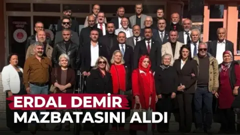 Erdal Demir mazbatasını aldı