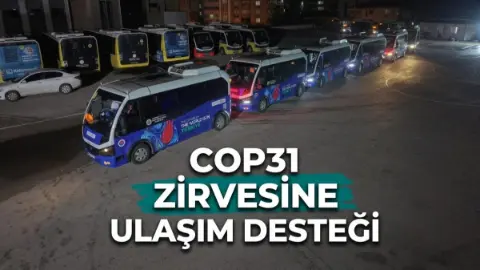Karabük Belediyesinden COP31 zirvesine otobüs desteği