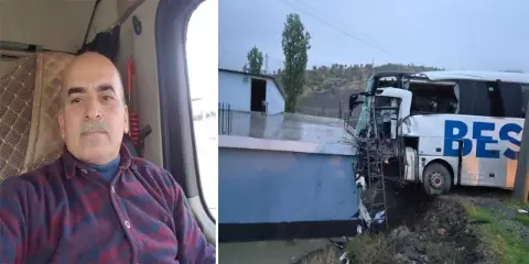 Tırla Çarpışıp Eve Çarpan Yolcu Otobüsünde 1 Ölü, 14 Yaralı
