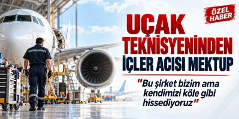 Uçak teknisyeninden yürek burkan mektup