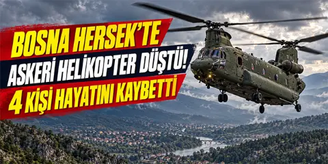 Bosna Hersek’te AB barış gücü helikopteri düştü: 4 ölü