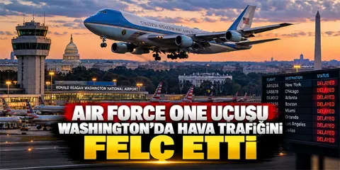 Air Force One Uçuşu Washington'da Hava Trafiğini Felç Etti