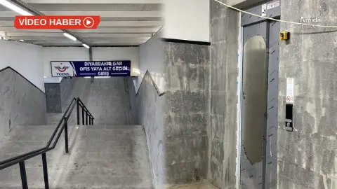 Diyarbakır’da 600 bin kişiyi taşıyor: Asansör unutuldu