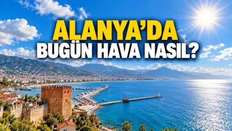 Alanya’da güneşli pazarın ardından kuvvetli sağanak uyarısı yapıldı