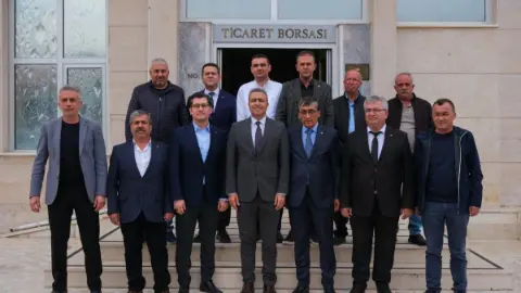 Vali Hayrettin Çiçek Karaman Ticaret Borsası’nı Ziyaret Etti