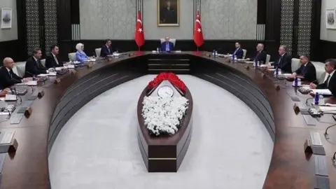 Cumhurbaşkanı Erdoğan Başkanlığındaki Külliye Toplantısı Başladı