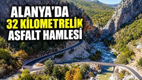 Alanya Belediyesi 32 Km’lik Asfalt Programında 24 Km’ye Ulaştı