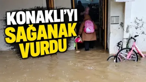 Alanya Konaklı’da su baskınları: Meteoroloji uyarıyı turuncuya çıkardı