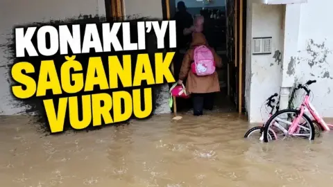 Alanya Konaklı’da su baskınları: Meteoroloji uyarıyı turuncuya çıkardı