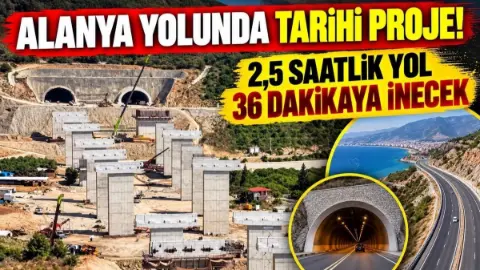 Antalya-Alanya Otoyolu Projesi’nde Fiziki İlerleme Yüzde 33 Oldu