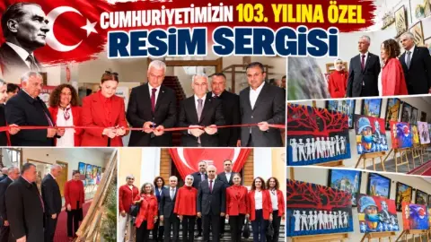 Karaman’da Cumhuriyetin 103. Yılına Özel Sanat Sergisi Açıldı