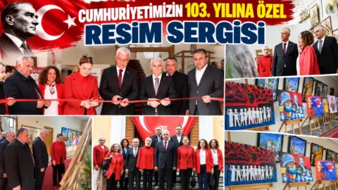 Karaman’da Cumhuriyetin 103. Yılına Özel Sanat Sergisi Açıldı