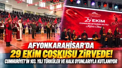 Afyonkarahisar’da Cumhuriyet’in 103. yılı kutlamaları yapıldı