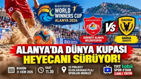 Alanyaspor plajda çeyrek finalde: Rakip Kuveyt ekibi Qadsia