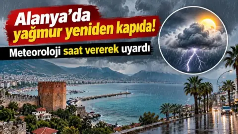Alanya’da Sıcaklık 24 Dereceye Ulaşacak ve Sağanak Bekleniyor