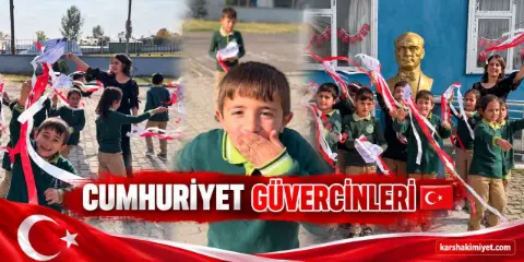 Kars’ta Minik Eller Cumhuriyet İçin Gökyüzüne Uzandı!