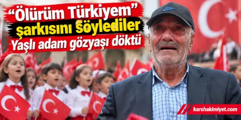 Ölürüm Türkiyem" şarkısını söylendi, yaşlı adam gözyaşı döktü