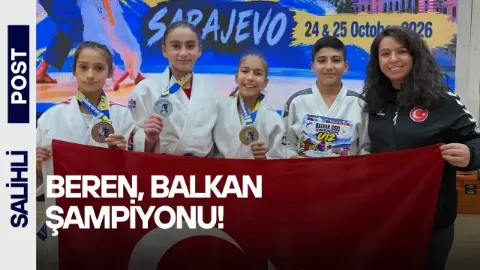 Salihli’nin Gururu Beren Ayaz Balkan Şampiyonu Oldu!