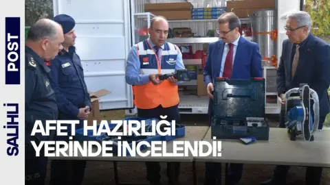 AFAD konteynerinde hazırlıklar değerlendirildi!