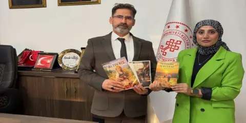 Yazar Rojin Aktaş’tan Celal Baz’a Kitap Ziyareti