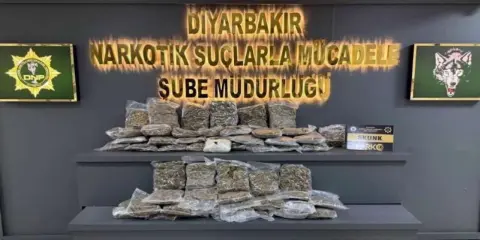 Diyarbakır’da asayiş uygulamaları: Uyuşturucuyu buğday torbalarında gizlemişler
