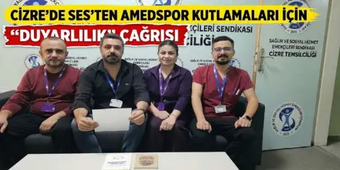 Cizre'de SES'ten Amedspor Kutlamaları İçin "Duyarlılık" Çağrısı