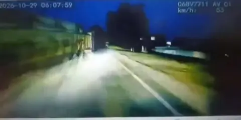 Hilal Beldesindeki Feci Kazanın Dehşet Anları Kamerada