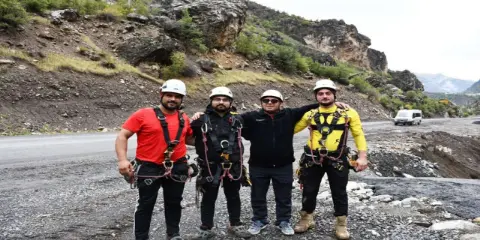 Karadenizli Dağcılardan Şırnak Dağlarında Can Güvenliği Mesaisi