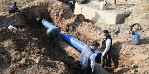 Başverimli’de Su Hattı Onarımı: Belediye Ekipleri Sahada
