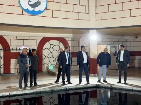 Aksu, Kangal Balıklı Göl’deki yenileme çalışmalarını inceledi