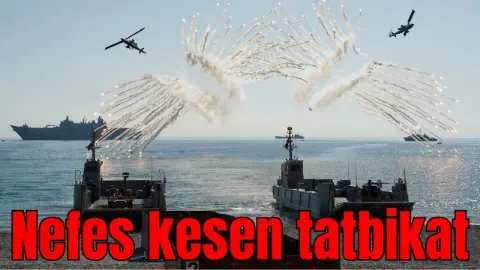 Antalya'da nefes kesen tatbikat