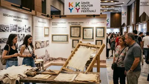 İzmir Kültür Yolu Festivali'nde Bergama'nın parşömen mirası tanıtıldı
