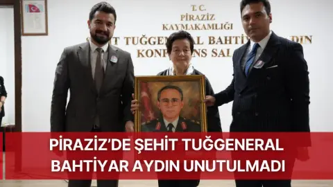 Piraziz, Şehit Tuğgeneral Bahtiyar Aydın'ı Dualarla Andı