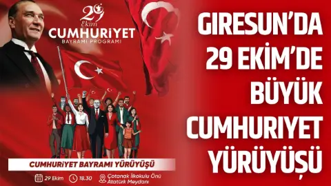 Giresun Gezginlerinden Cumhuriyet Yürüyüşü
