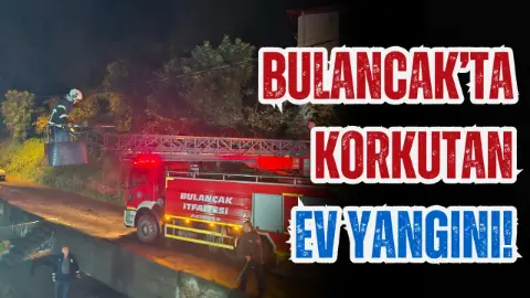Bulancak’ta korkutan ev yangını!