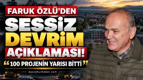 Faruk Özlü Ağa Mahallesi'nde açıkladı: 100 projenin yarısı bitti