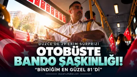 Düzce'de otobüse binenler şaşkına döndü! “Bindiğim en güzel 81'di”