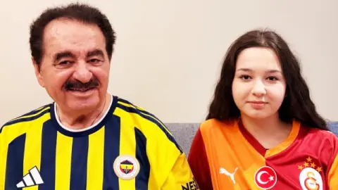 İbrahim Tatlıses Rams Park'ta kızı Elif Ada ile derbiyi izledi