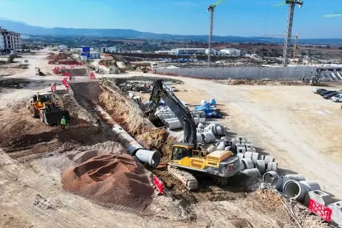 Denizli Şehir Hastanesi çevresine 250 milyon TL'lik altyapı tamamlandı