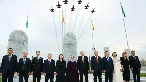 Türk Devletleri Medeniyet Parkı açılışında liderler buluştu