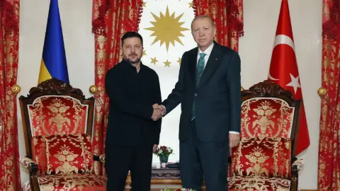 Erdoğan Zelenskiy ile bir araya geldi