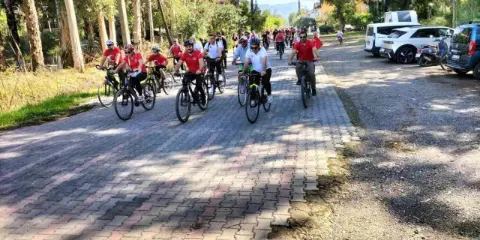 Köyceğiz’de pedallar Cumhuriyet için çevrildi