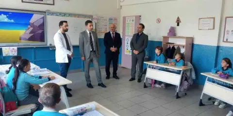 Kaymakam Yıldırım okul, kurs ve pazar ziyaretinde bulundu