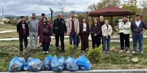 Hisarcık’ta MYO’dan çevre temizliği etkinliği